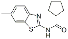 Cyclopentanecarboxamide,n-(6-methyl-2-benzothiazolyl)-(9ci) Structure,543693-41-0Structure