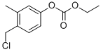 Carbonic acid 4-chloromethyl-3-methyl-phenyl ester ethyl ester Structure,54373-48-7Structure