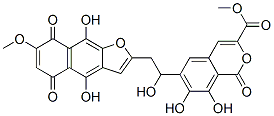 6-[2-(5,8-Dihydro-4,9-dihydroxy-7-methoxy-5,8-dioxonaphtho[2,3-b]furan-2-yl)-1-hydroxyethyl ]-7,8-dihydroxy-1-oxo-1h-2-benzopyran-3-carboxylic acid methyl ester Structure,54376-76-0Structure