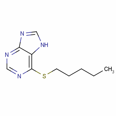 9H-purine,6-(pentylthio)- Structure,5443-89-0Structure