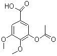 Benzoicacid, 3-(acetyloxy)-4,5-dimethoxy- Structure,5444-05-3Structure