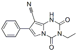 3-Ethyl-1,2,3,4-tetrahydro-2,4-dioxo-7-phenylpyrrolo[1,2-a]-1,3,5-triazine-8-carbonitrile Structure,54450-43-0Structure