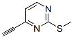 Pyrimidine, 4-ethynyl-2-(methylthio)- (9ci) Structure,544675-64-1Structure