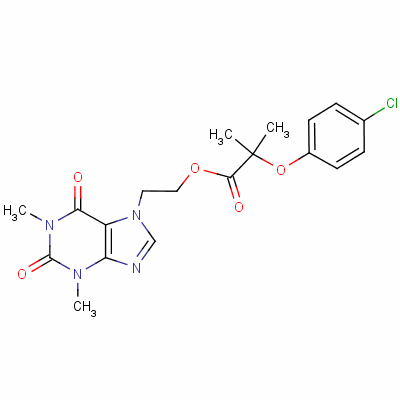 Etofylline clofibrate Structure,54504-70-0Structure