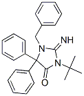 3-(1,1-Dimethylethyl)-2-imino-5,5-diphenyl-1-(phenylmethyl)-4-imidazolidinone Structure,54508-09-7Structure