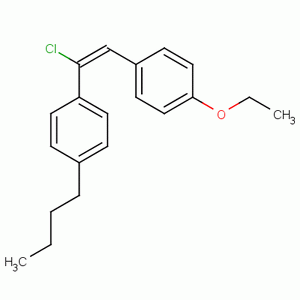 (E)-1-butyl-4-[1-chloro-2-(4-ethoxyphenyl)vinyl ]benzene Structure,54513-47-2Structure