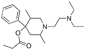 1-(2-Diethylaminoethyl)-2,5-dimethyl-4-phenyl-4-propionyloxypiperidine Structure,54521-84-5Structure