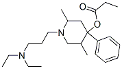 1-(3-Diethylaminopropyl)-2,5-dimethyl-4-phenyl-4-propionyloxypiperidine Structure,54521-96-9Structure