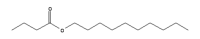 Butanoic acid, decyl ester Structure,5454-09-1Structure