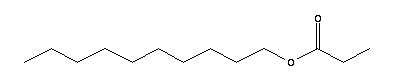 Propanoic acid, decyl ester Structure,5454-19-3Structure