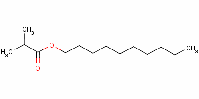 Propanoic acid, 2-methyl-, decyl ester Structure,5454-22-8Structure