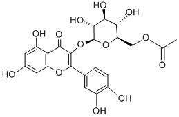 Quercetin-3-o-b-d-glucopyranosyl-6-acetate Structure,54542-51-7Structure