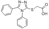 (4,5-Diphenyl-4 h-[1,2,4]triazol-3-ylsulfanyl)-acetic acid Structure,54559-45-4Structure