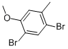 1,5-Dibromo-2-methoxy-4-methylbenzene Structure,5456-94-0Structure