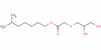 Isooctyl [(2,3-dihydroxypropyl)thio]acetate Structure,54575-17-6Structure