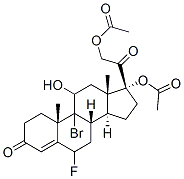 17,21-Diacetyloxy-9-bromo-6-fluoro-11-hydroxypregn-4-ene-3,20-dione Structure,54604-74-9Structure