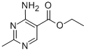 5-Pyrimidinecarboxylic acid, 4-amino-2-methyl-, ethyl ester Structure,5472-46-8Structure