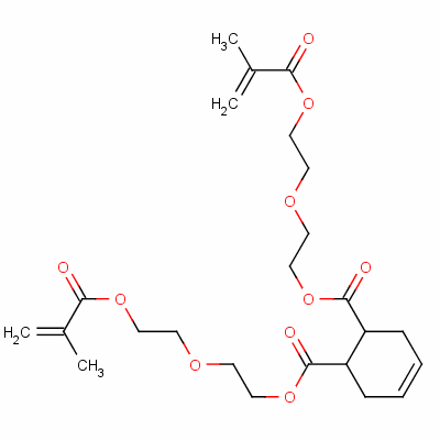 4-Cyclohexene-1,2-dicarboxylicacid 1,2-bis[2-[2-[(2-methyl-1-oxo-2-propen-1-yl)oxy]ethoxy]ethyl] ester Structure,54736-56-0Structure