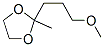 2-(3-Methoxypropyl)-2-methyl-1,3-dioxolane Structure,54751-80-3Structure