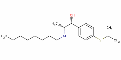 (R*,r*)-4-[isopropylthio]-alpha-[1-(octylamino)ethyl]benzyl alcohol Structure,54767-44-1Structure