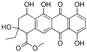 2-Ethyl-1,2,3,4,6,11-hexahydro-2,4,5,7,10-pentahydroxy-6,11-dioxo-1-naphthacenecarboxylic acid methyl ester Structure,54773-77-2Structure