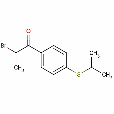 2-Bromo-1-[4-[(1-methylethyl)thio]phenyl ]propan-1-one Structure,54790-01-1Structure