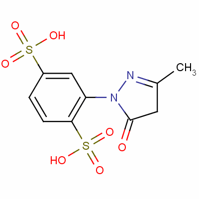 2-(4,5-Dihydro-3-methyl-5-oxo-1h-pyrazol-1-yl)benzene-1,4-disulphonic acid Structure,54817-63-9Structure