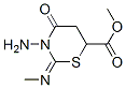 3-Amino-3,4,5,6-tetrahydro-2-(methylimino)-4-oxo-2h-1,3-thiazine-6-carboxylic acid methyl ester Structure,54824-05-4Structure