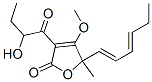 5-[(1E,3e)-1,3-hexadienyl ]-3-(2-hydroxy-1-oxobutyl)-4-methoxy-5-methyl-2(5h)-furanone Structure,54833-27-1Structure