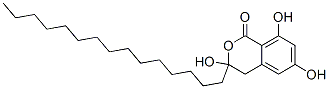 3,4-Dihydro-3,6,8-trihydroxy-3-pentadecyl-1h-2-benzopyran-1-one Structure,54835-69-7Structure