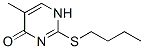 2-Butylthio-5-methylpyrimidin-4(1h)-one Structure,54845-20-4Structure