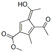 4-Acetyl-3-(1-hydroxyethylidene)-5-methyl-1,4-cyclopentadiene-1-carboxylic acid methyl ester Structure,54889-94-0Structure