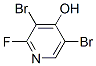 3,5-Dibromo-2-fluoro-4-hydroxypyridine Structure,54929-38-3Structure