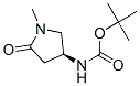 Carbamic acid,[(3s)-1-methyl-5-oxo-3-pyrrolidinyl ]-,1,1-dimethylethyl ester Structure,549531-76-2Structure