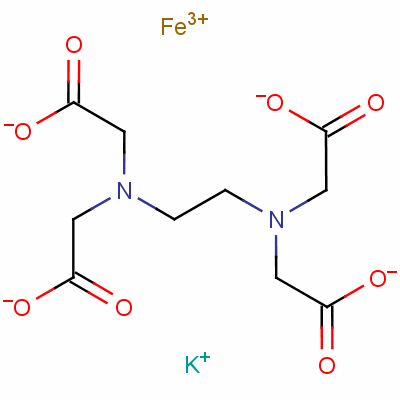 Ethylenediaminetetraacetic acid ferric potassium salt Structure,54959-35-2Structure