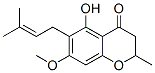 2,3-Dihydro-5-hydroxy-7-methoxy-2-methyl -6-(3-methyl -2-butenyl )-4h-1-benzopyran-4-one Structure,54964-86-2Structure