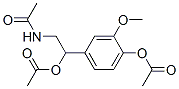 Acetic acid 2-(acetylamino)-1-[4-(acetyloxy)-3-methoxyphenyl ]ethyl ester Structure,54965-13-8Structure