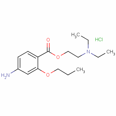 Propoxycaine hydrochloride Structure,550-83-4Structure