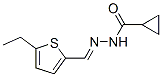 Cyclopropanecarboxylic acid,[(5-ethyl-2-thienyl)methylene]hydrazide (9ci) Structure,550308-57-1Structure