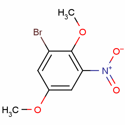 1-Bromo-2,5-dimethoxy-3-nitrobenzene Structure,55034-12-3Structure