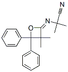 2-[(3,3-Dimethyl-4,4-diphenyloxetan-2-ylidene)amino]-2-methylpropanenitrile Structure,55044-23-0Structure