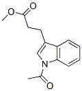 1-Acetyl-1h-indole-3-propionic acid methyl ester Structure,55044-90-1Structure