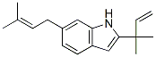 2-(1,1-Dimethyl-2-propenyl)-6-(3-methyl-2-butenyl)-1h-indole Structure,55045-00-6Structure