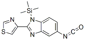 5-Isocyanato-2-(4-thiazolyl)-1-(trimethylsilyl)-1h-benzimidazole Structure,55090-56-7Structure