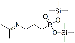 [3-(Isopropylideneamino)propyl ]phosphonic acid bis(trimethylsilyl) ester Structure,55108-72-0Structure