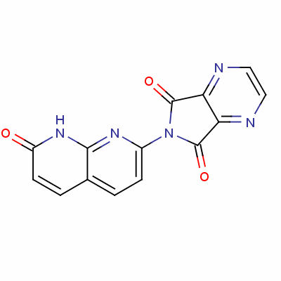 6-(7,8-Dihydro-7-oxo-1,8-naphthyridin-2-yl)-5h-pyrrolo[3,4-b]pyrazine-5,7(6h)-dione Structure,55112-94-2Structure