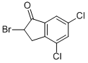 2-Bromo-4,6-dichloro-2,3-dihydro-1h-inden-1-one Structure,55144-55-3Structure