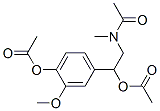 N-[2-(acetyloxy)-2-[4-(acetyloxy)-3-methoxyphenyl ]ethyl ]-n-methylacetamide Structure,55145-64-7Structure