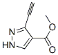 1H-pyrazole-4-carboxylic acid,3-ethynyl-,methyl ester (9ci) Structure,551943-44-3Structure