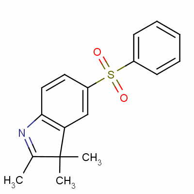 2,3,3-Trimethyl-5-(phenylsulphonyl)-3h-indole Structure,55203-59-3Structure